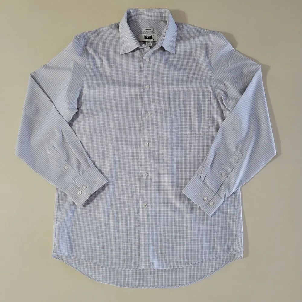 Joseph Abboud Modern Fit Spread Collar Dress Shirt, Gray Micro Check
